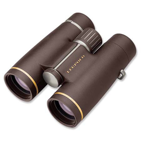 Leupold 10x42 Golden Ring HD, Water Proof Roof Prism Binocular with 6.5 Degree Angle of View, Brown