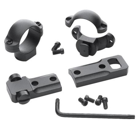 Leupold STD Two-Piece Base&1" Rings for Savage 10/110 Rifles,Medium,Matte Black