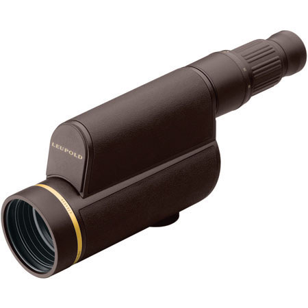 Leupold Golden Ring 60mm HD High Definition Fluoride-Based Straight View Spotting Scope with 12x-40x Zoom Eyepiece - Brown Finish