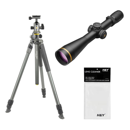 Leupold VX-6HD 4-24x52 Riflescope w/ALTA PRO 2+ 264AB 4-Section Aluminum Tripod