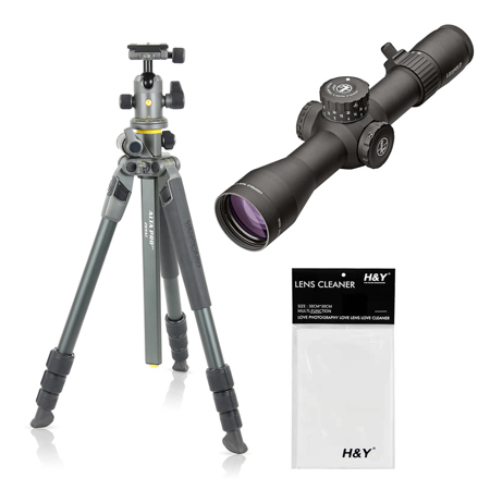 Leupold 3.6-18x44 Mark 5HD Riflescope, Bundle with ALTA PRO 2+ 264AB 4-Section Aluminum Tripod