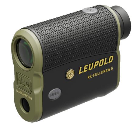 Leupold 6x22 RX-FullDraw 5 DNA Laser Rangefinder, 1200 Yard Range, Black/Green