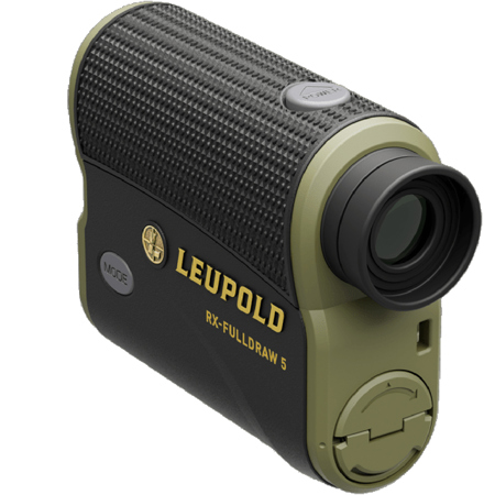 Leupold 6x22 RX-FullDraw 5 DNA Laser Rangefinder, 1200 Yard Range, Black/Green