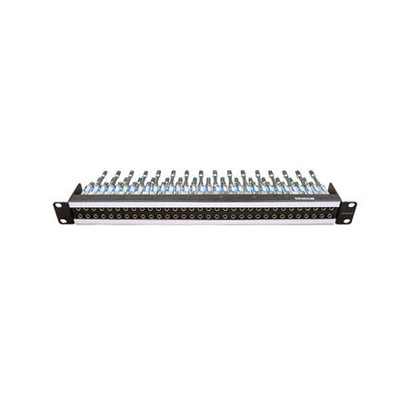 Laird Canare 32MCKA-ST 1RU 12G-SDI Staggered Micro Video Patchbay, Black