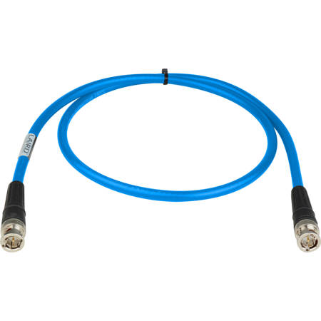 Laird 3' BNC to BNC 12G-SDI/4K UHD Single Link RG6 Cable, Light Blue