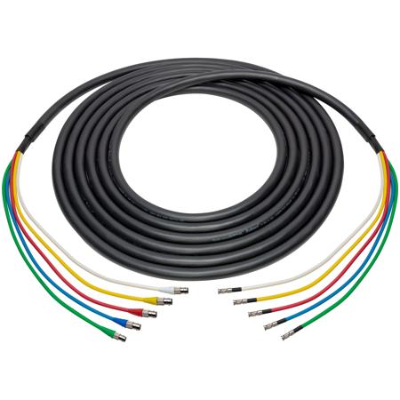Laird 3' 5-Channel 12G-SDI/4K UHD BNC Female to HDBNC Male Snake Cable