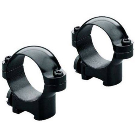 Leupold 1" Steel Ringmount for 11mm Dovetail Rails, Low, 2-Piece, Gloss Black