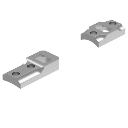 Leupold DD 2-Piece Mounting Base for Remington 40x, 700, 721, 725 Rifles, Silver