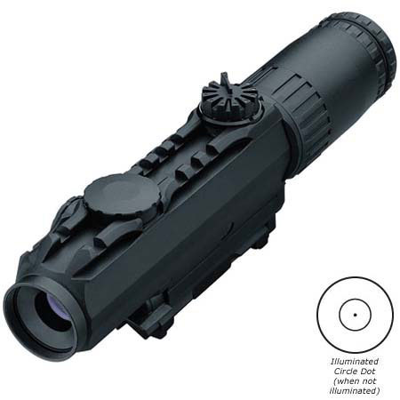 Leupold 1 - 3 x 14mm Mark 4 CQ/T, Close Quarter / Tactical Rifle Scope, Matte Black Finish with Illuminated Circle Dot Reticle, 2.9" Tube