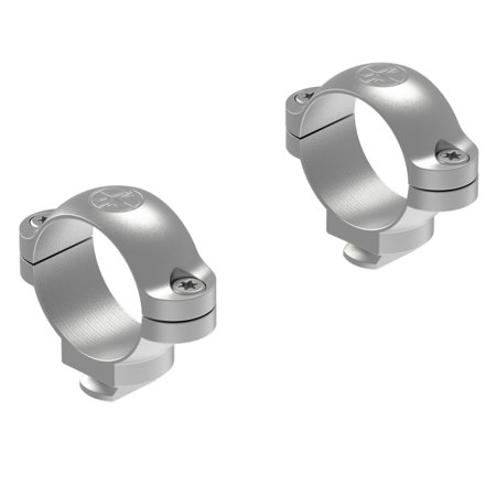 Leupold Dual Dovetail (DD) Steel Ring for 1" Maintube Riflescope, Low, 2 Piece, Silver