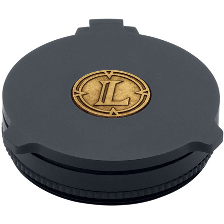Leupold Alumina Flip-Back Lens Cover for 28mm Objective Riflescopes, Matte Black