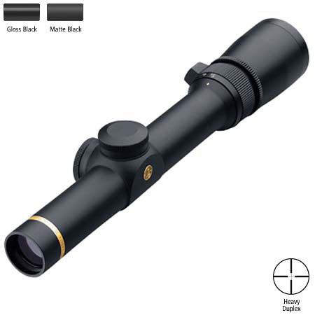 Leupold 1.5-5x20mm VX-3 Series Riflescope, Matte Black Finish with Heavy Duplex Reticle.