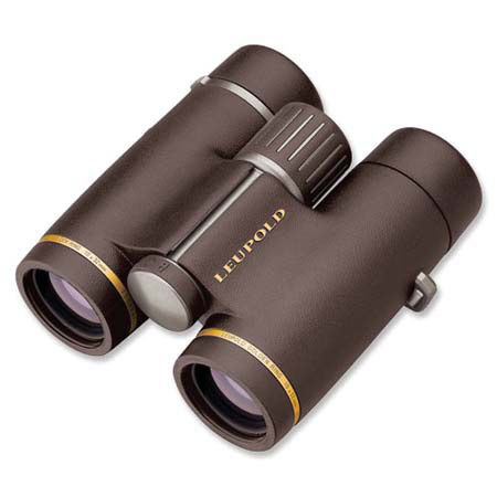 Leupold 8x32 Golden Ring HD, Water Proof Roof Prism Binocular with 8.0 Degree Angle of View, Brown, U.S.A.