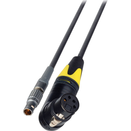 Laird 3' Right Angle 4-Pin XLR Female to Lemo 4-Pin Male DC Power Cable