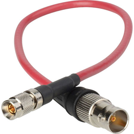 Laird 1' 3G SDI DIN 1.0/2.3 to BNC Female Adapter Cable for Red One Cameras, Red