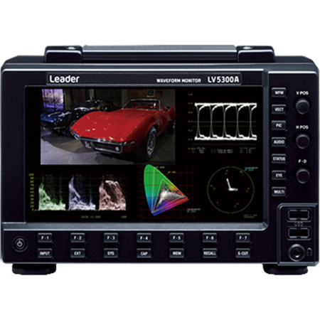 Leader ZEN Series LV5300A 7" Full HD Touchscreen LCD Waveform Monitor, Supports 4K/12G-SDI/HDR