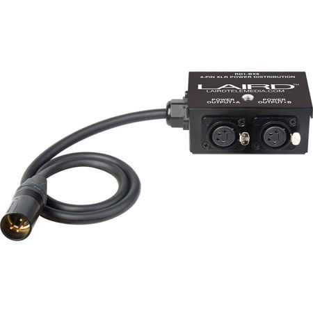 Laird RD1-BX6 12 Volt Power Splitter Box with 1 XLR4 to 2 XLR4