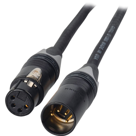 Laird 7' 12V DC 4-Pin Male to 4-Pin Female XLR Power Cable