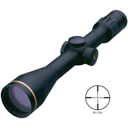 Leupold 3.5 - 14 x 50mm LPS Series Side Focus Riflescope, Satin Black Finish with Mil Dot Reticle, 30mm Tube.
