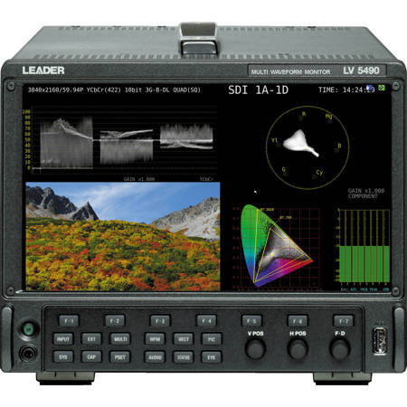 Leader LV5490 Multi Format 4K 3G-SDI Waveform Monitor with Eye Pattern & Jitter