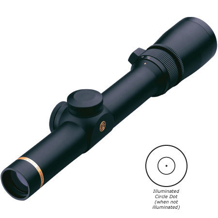 Leupold 1.5 - 5 x 20mm VX-III Series Metric Riflescope, Matte Black Finish with Illuminated Circle Dot Reticle, 30mm Tube.