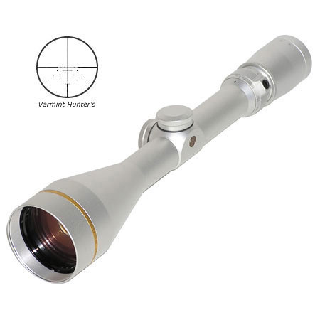 Leupold 4.5 - 14 x 50mm VX-III Series Riflescope, Silver Finish with Varmint Hunter's Reticle.