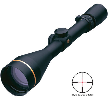 Leupold 3.5 - 10x50mm VX-III Series Metric Riflescope, Matte Black Finish with Illuminated German #4 Dot Reticle, 30mm Tube.