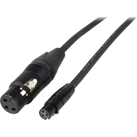 Laird 7' 3-Pin Female Mini-XLR TA3F to 3-Pin XLR Female Interface Cable, Pair