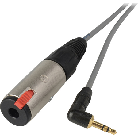 Laird 3' TRS 3.5mm Male Right Angle Plug to 1/4" TRS Female Adapter Cable