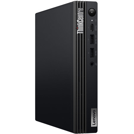 Lenovo ThinkCentre M70q Gen 5 Tiny Desktop Computer, Intel Core i3-14100T 2.7GHz, 16GB RAM, 256GB SSD, Windows 11 Pro, Black