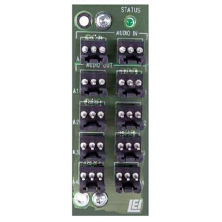 Link Electronics DigiFlex 1651 Audio Distribution Amplifier with 1021 Rear Cell, 3-Pin Plug In Connection, Level Bar Graph, 1x8 Mono or 1x4 Stereo Outputs
