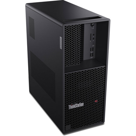 Lenovo ThinkStation P3 Tower Workstation, Intel Core i7-14700 2.1GHz, 32GB RAM, 1TB SSD, Windows 11 Pro, Black