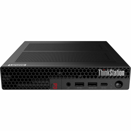 Lenovo ThinkStation P3 Tiny Workstation, Intel Core i9-13900 2.0GHz, 64GB RAM, 2TB SSD, NVIDIA T400 4GB, Windows 11 Pro, Black