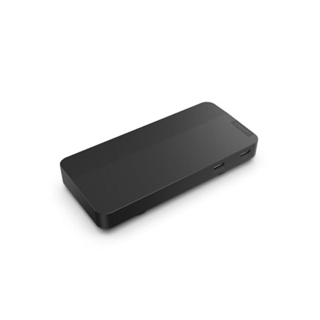 Lenovo USB Type-C Dual Display Travel Dock without Adapter, Eclipse Black