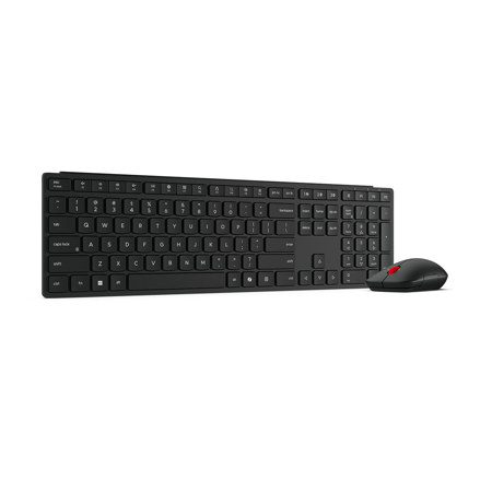 Lenovo 6000 Pro Multi-Mode Wireless Keyboard and Mouse Combo, Eclipse Black