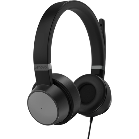 Lenovo Go Wired ANC Headset, Thunder Black