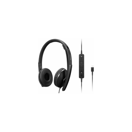 Lenovo Wired ANC Headset Gen 2, Microsoft Teams Certified, Black