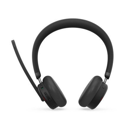 Lenovo 6550 Wireless ANC On-Ear Headset, USB-A Adapter, Teams Certified