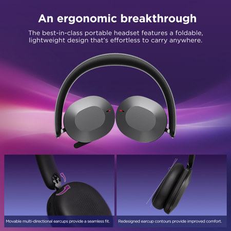 Lenovo ThinkPad 8550 Wireless ANC Headset w/USB-C Adapter, Aura