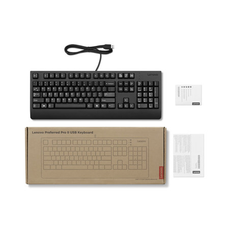 Lenovo Preferred Pro II Wired USB Keyboard, Black 4Y41R64588