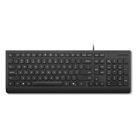 Lenovo Essential Wired USB Keyboard, Black