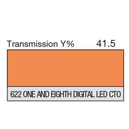 Lee Filters Lee One and 1/8th Digital LED CTO 24x21" Gel Filter Sheet