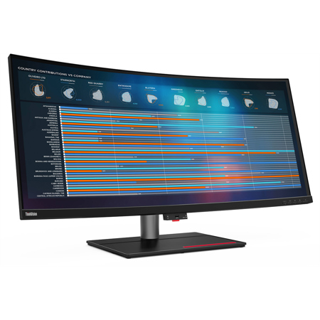 Lenovo ThinkVision P40w-20 39.7" 21:9 5K2K WUHD Curved IPS WLED LCD Monitor, Raven Black