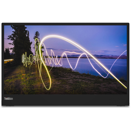 Lenovo ThinkVision M15 15.6" 16:9 Full HD Portable IPS WLED Monitor, Raven Black