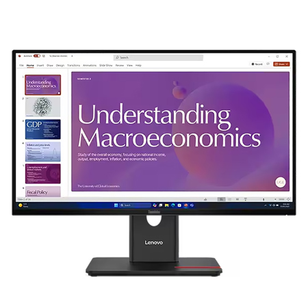 Lenovo ThinkVision T24D-40 23.8" 16:9 Full HD 120Hz IPS WLED Monitor, Eclipse Black