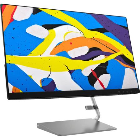 Lenovo Q24i-10 23.8" 16:9 FHD WLED IPS Monitor, AMD FreeSync, Built-in-Speakers