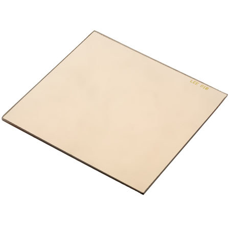 Lee Filters 81B Pale Amber Warming/Color Conversion Filter 4x4" Resin
