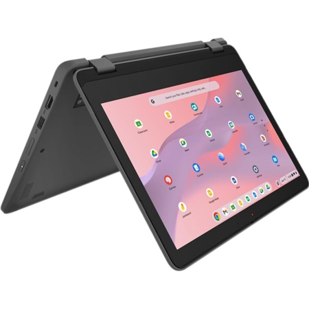 Lenovo 300e Yoga Chromebook Gen 4 11.6" HD 2-In-1 Touchscreen Laptop, MediaTek Kompanio 520 2.0GHz, 4GB RAM, 32GB eMMC, ChromeOS, Graphite Gray