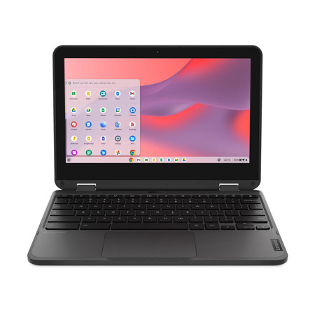 Lenovo 500e Chromebook Gen 4s 11.6" HD 2-in-1 Touchscreen Laptop, Intel N100 0.8GHz, 8GB RAM, 64GB eMMC, ChromeOS, Gray
