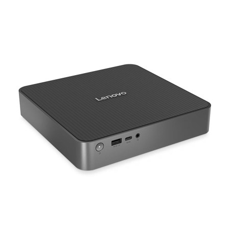 Lenovo IdeaCentre Mini 01Q8X10 Copilot+ PC Tiny Desktop Computer, Snapdragon X Plus X1P-64-100 3.4GHz, 32GB RAM, 512GB SSD, Windows 11 Home, Luna Gray
